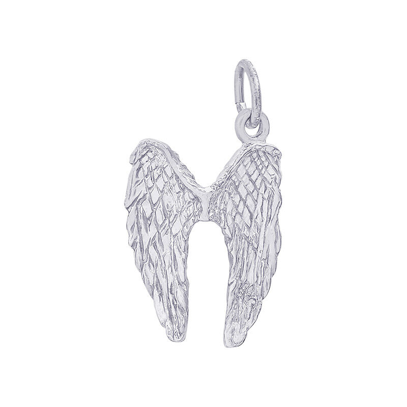 Angel Wings Sterling Silver Charm image number null
