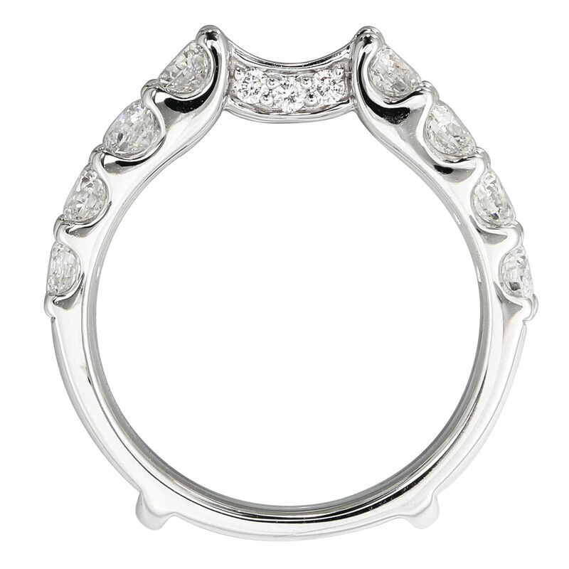 Brilliant-Cut 2 1/3ctw. Diamond Cathedral Insert in 14k White Gold image number null