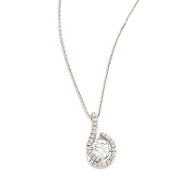 Lab Grown Diamond 1 1/4ctw. Pendant in 14k White Gold