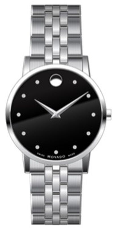Movado Men's Diamond Markers Museum Classic Watch 0607201 image number null