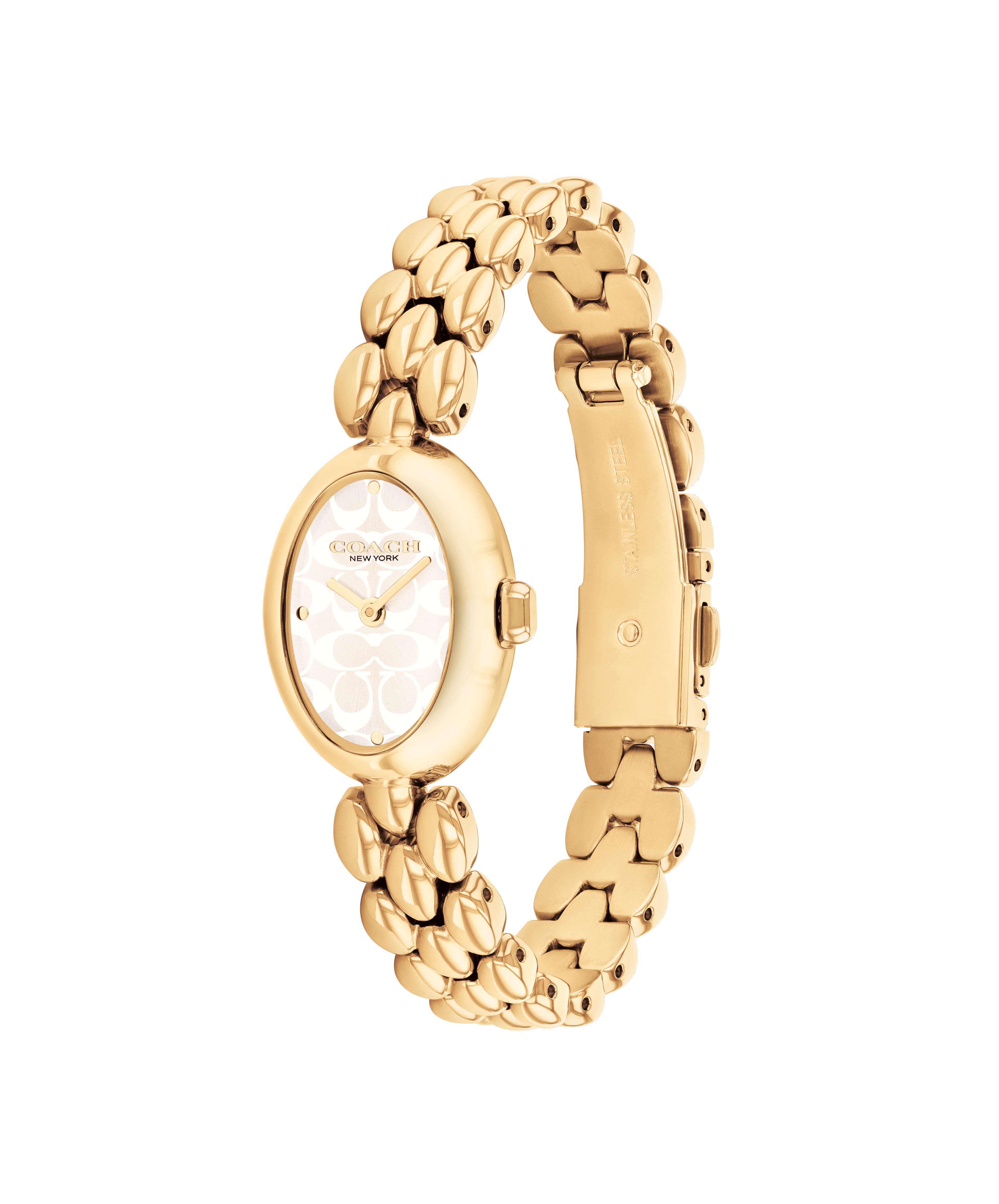 COACH Ladies' Gold Tone Stainless Steel Sammy 22mm Watch 14504417