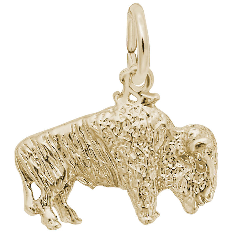 Buffalo Charm in 10k Yellow Gold image number null