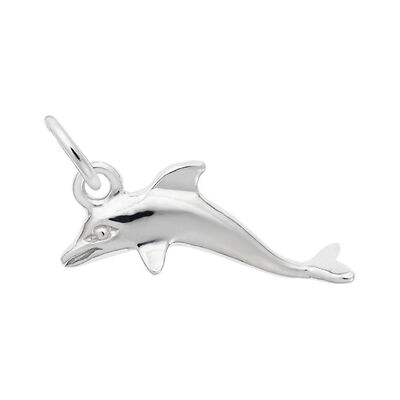 Dolphin  Charm in Sterling Silver