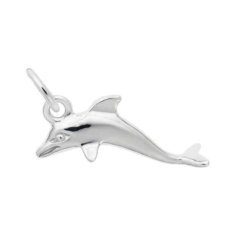 Dolphin  Charm in Sterling Silver image number null