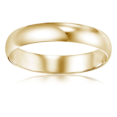 Men's Classic 4mm Wedding Band in 10k Yellow Gold