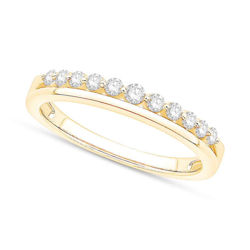 Diamond 1/5ctw. 10k Yellow Gold Anniversary Ring image number null