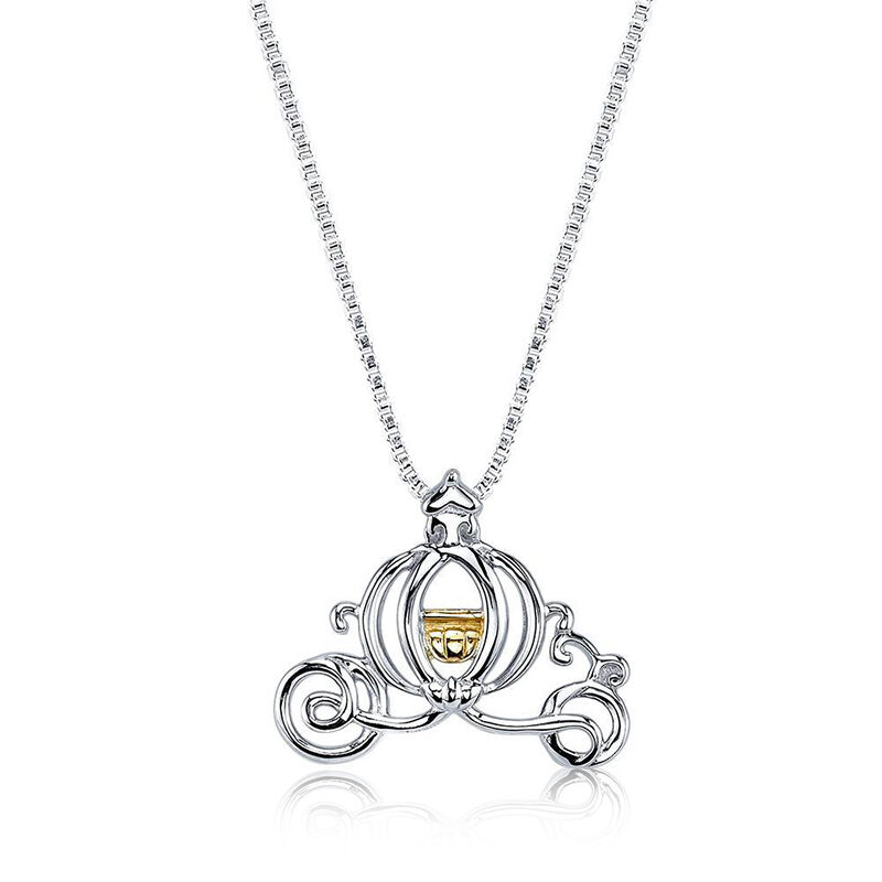 DISNEY© Cinderella Magical Pumpkin Carriage Necklace image number null