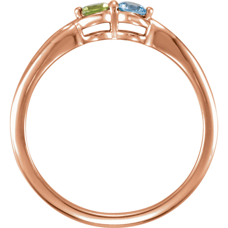 2-Stone Family Ring in 14k Rose Gold image number null