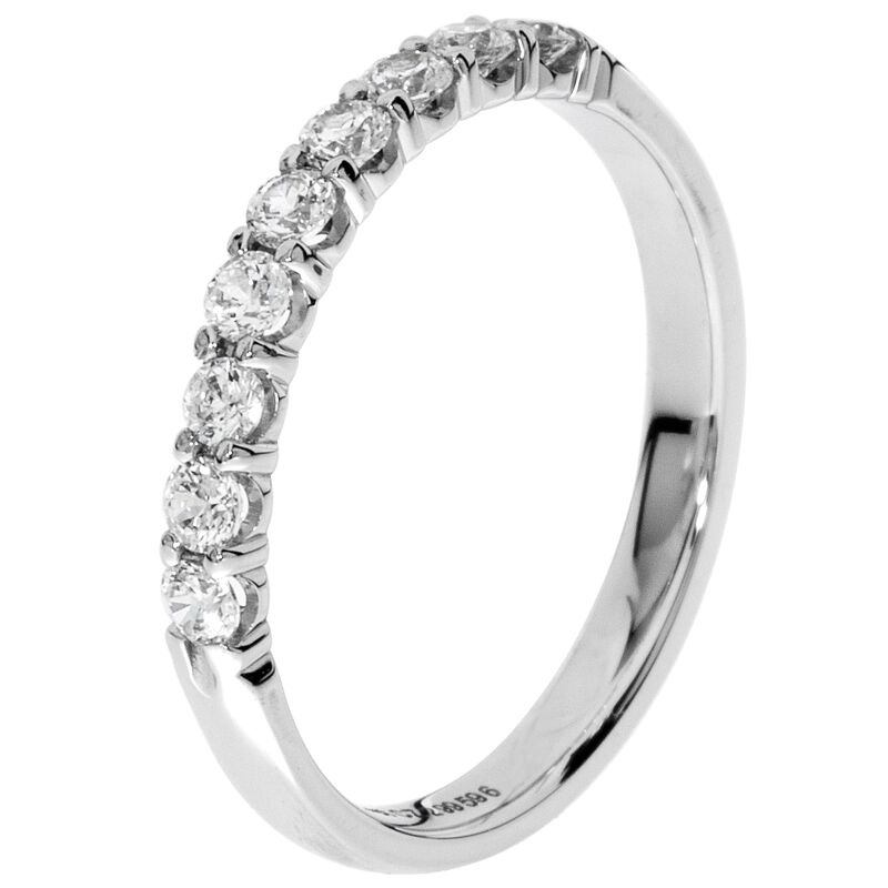 9-Stone Diamond Band 1/3 ctw. (G-H, SI) 18k White Gold image number null
