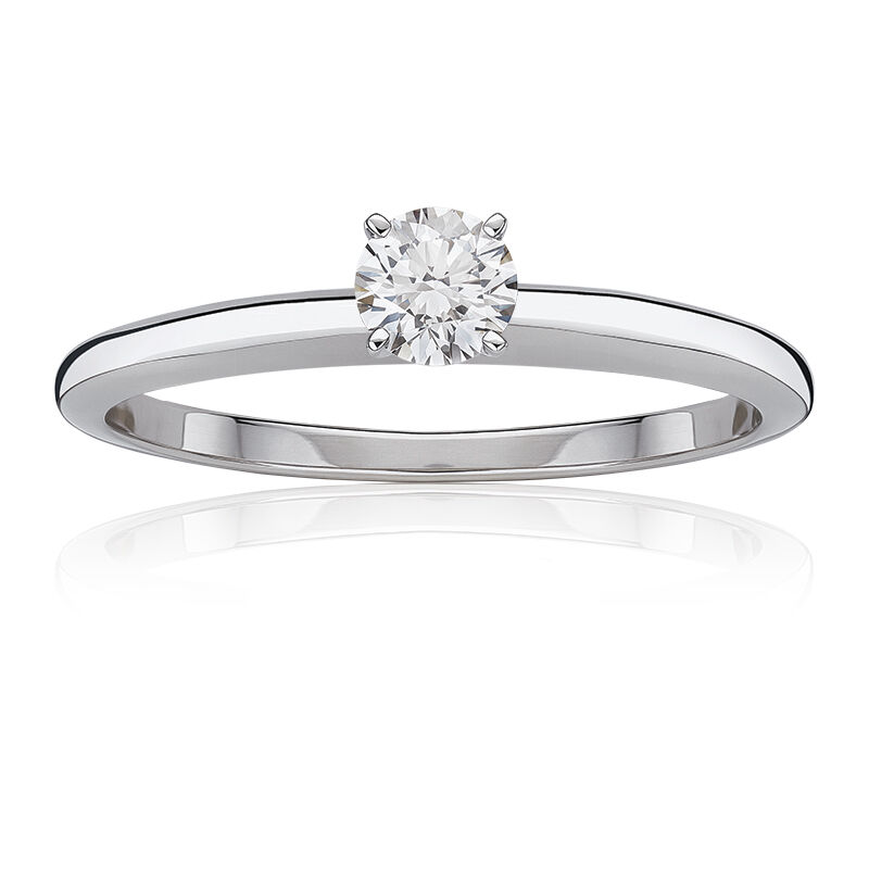 Brilliant Round ¼ct. Diamond Solitaire Engagement Ring in 14k White Gold image number null