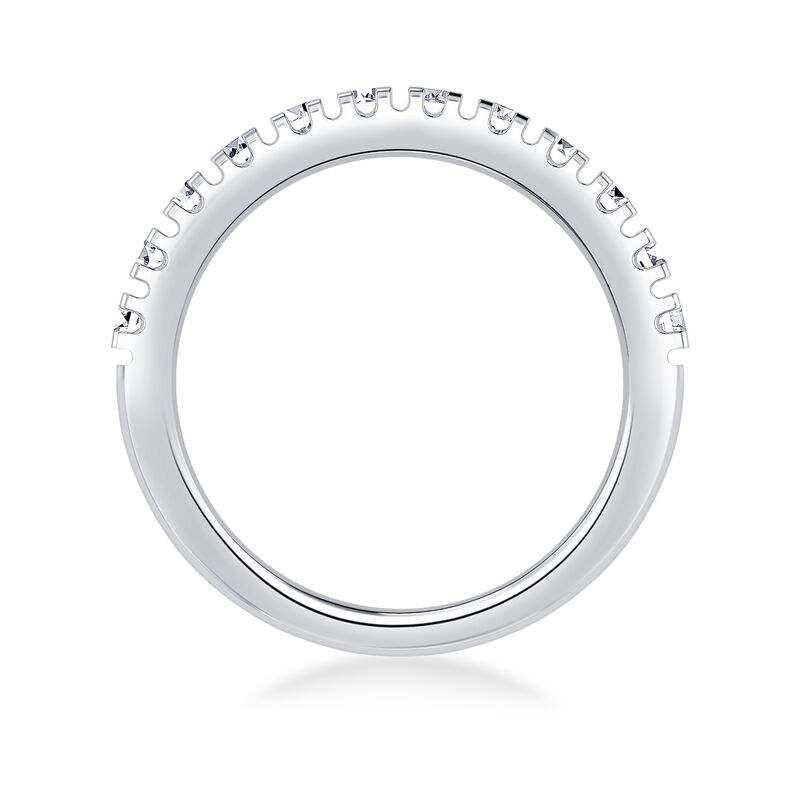 Diamond Baguette & 14k White Gold Anniversary Ring image number null