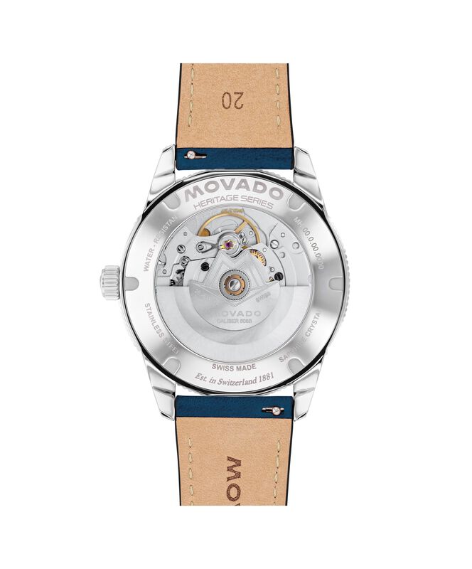 Movado Heritage Calendoplan S Automatic Watch White Lacquer Dial 3650226 image number null