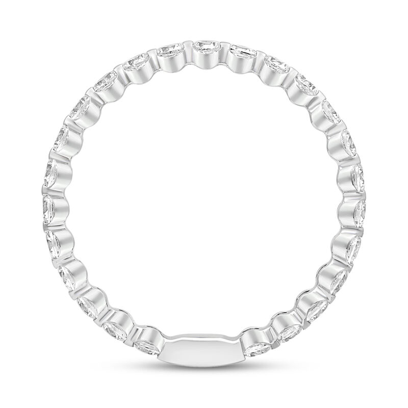 Brilliant-Cut Lab Grown 1ctw. Eternity Band in 14k White Gold image number null