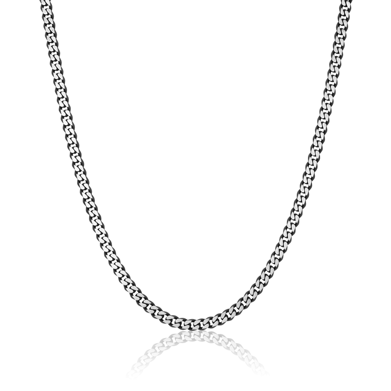Cuban Chain 22" in Stainless Steel (5.5mm) image number null