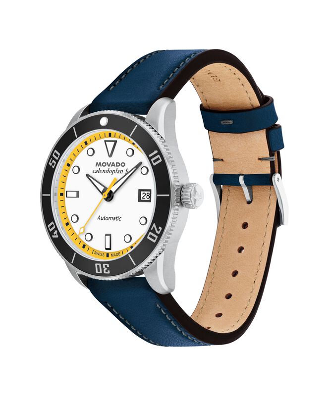 Movado Heritage Calendoplan S Automatic Watch White Lacquer Dial 3650226 image number null