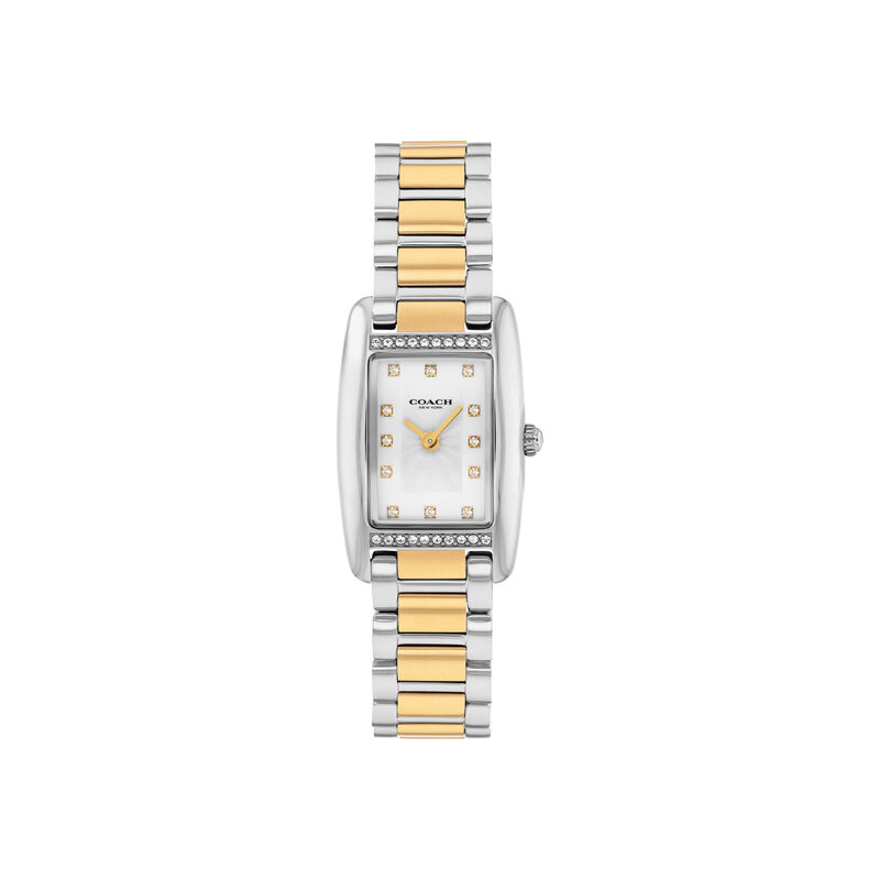 Coach Ladies' Reese Mini White Dial With Crystals Gold Tone Stainless Steel Bracelet 30mm Watch 14504590 image number null