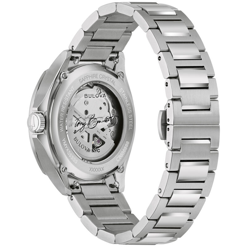 Bulova Tony Bennett NYC Purple Dial Automatic Watch 96B484 image number null