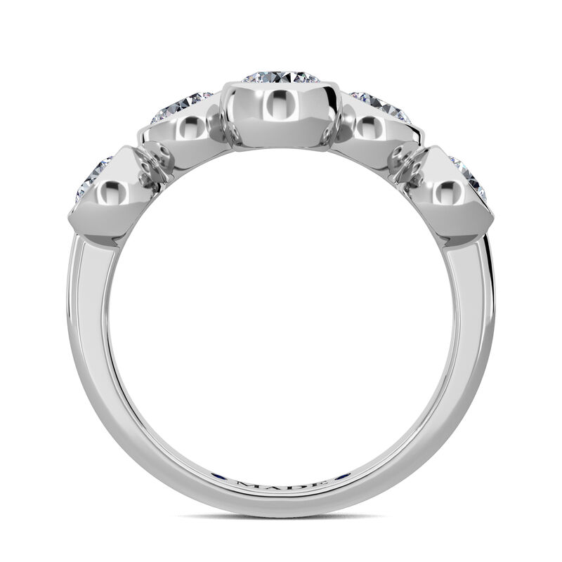 Lab Grown Diamond 5ctw. 14k White Gold Anniversary Ring image number null