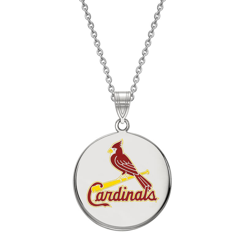 St. Louis Cardinals Large Pendant in Sterling Silver image number null