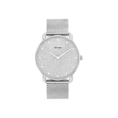 Coach Ladies Shimmer Dial Stainless Steel 36mm Watch 14504552
