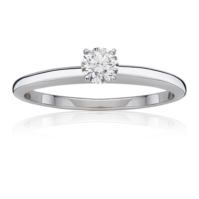 Diamond Round 1/2ct. Top Classic Solitaire Engagement Ring