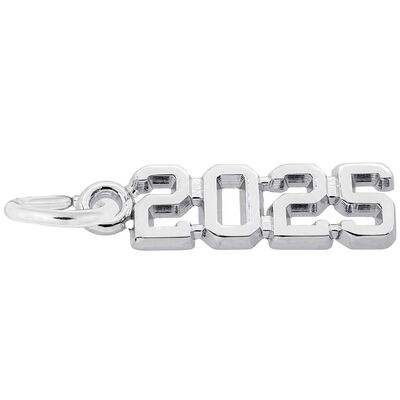 2025 Charm in Sterling Silver