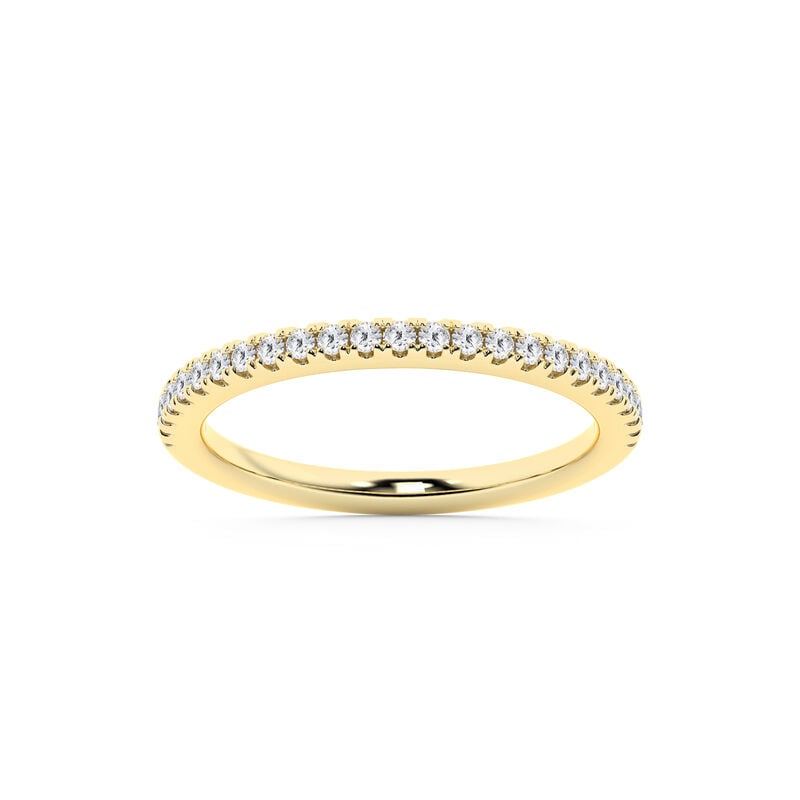 Round Lab Grown Diamond 5 5/8ctw. Classic Engagement Ring in 14k Yellow Gold image number null