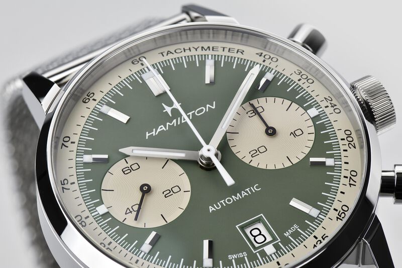 Hamilton Men's Stainless Steel Intra-matic Watch H38416160 image number null