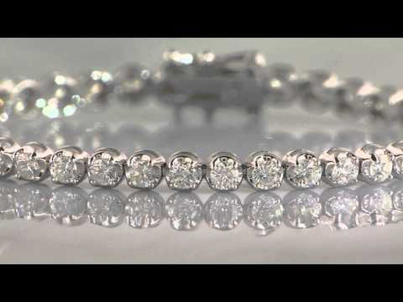 Diamond 1ctw. Tennis Bracelet in 10k White Gold image number null