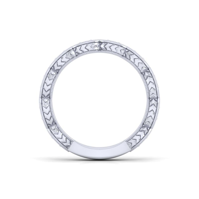 Gabriel & Co. Diamond Wedding Band in 14k White Gold WB4122R2W44JJ image number null