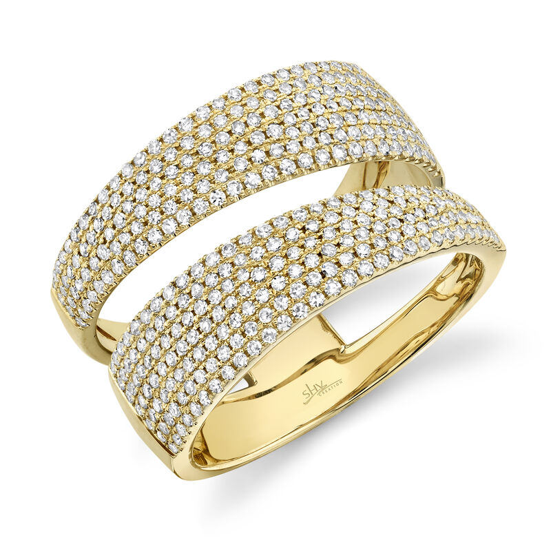 Shy Creation: Double Diamond Row Fashion Band image number null