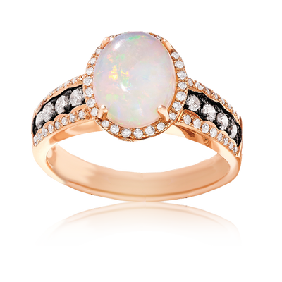 EFFY Opal & Diamond Ring in Rose Gold