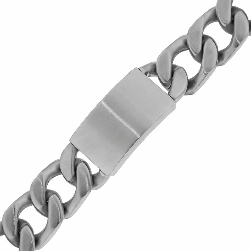 Men's Stainless Steel Chunky ID Chain Link Bracelet image number null