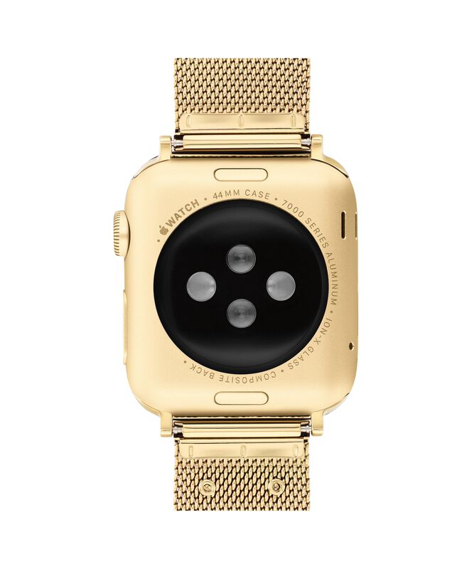 Coach Men's Yellow Gold Plated Stainless Steel Apple Watch Strap 14700064 image number null