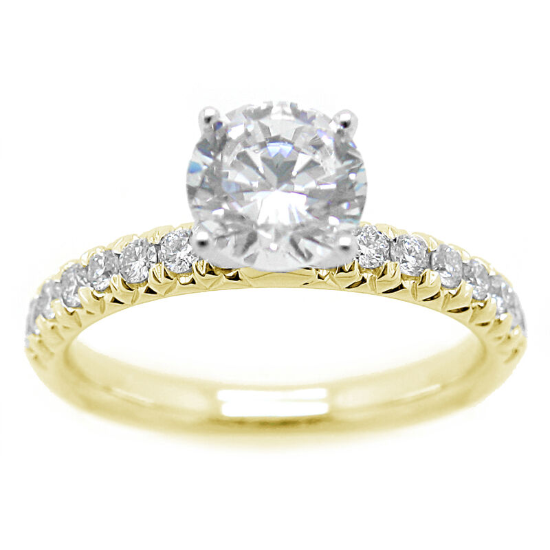 Timeless Classic 1/3ctw. Diamond Setting in 14k Yellow Gold image number null
