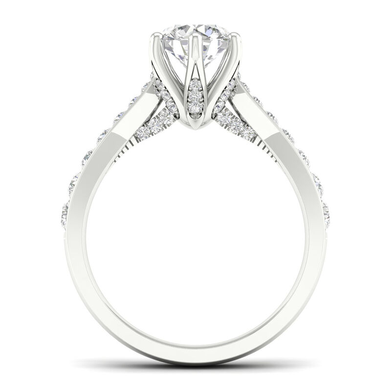 Classic 1 1/2ctw. Diamond Engagement Ring in 14k White Gold image number null