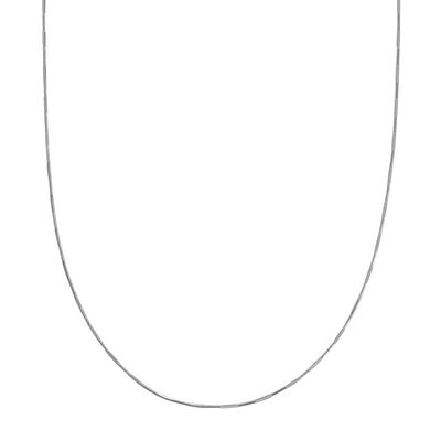 Snake Chain 22" in Sterling Silver (1.1mm)