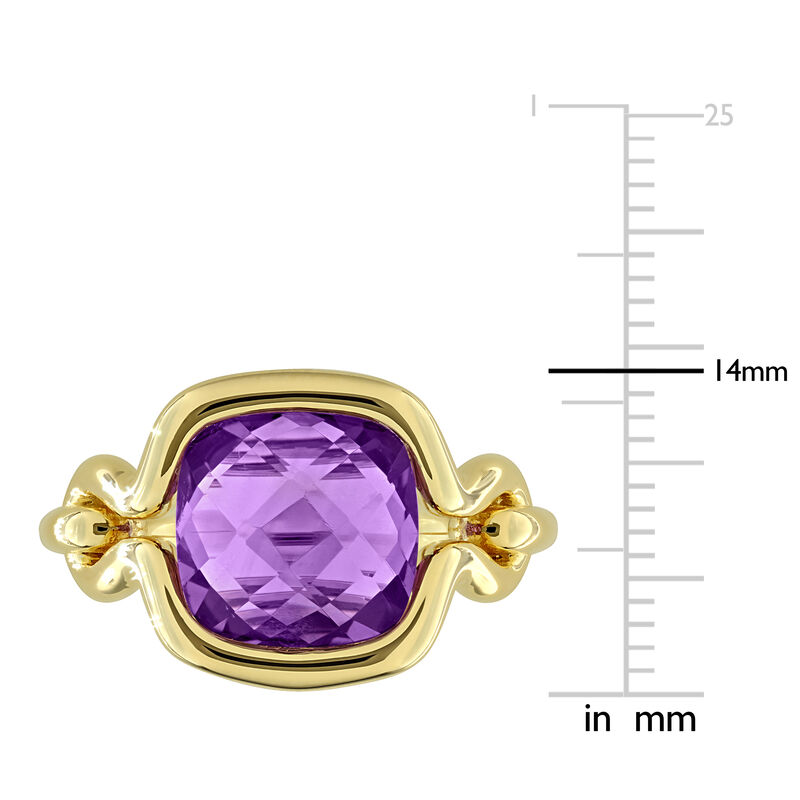 Amethyst Fashion Ring in Gold Plated image number null