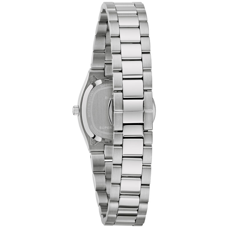 Bulova Super Seville Mini Red Mother of Pearl Dial Watch 96L354 image number null