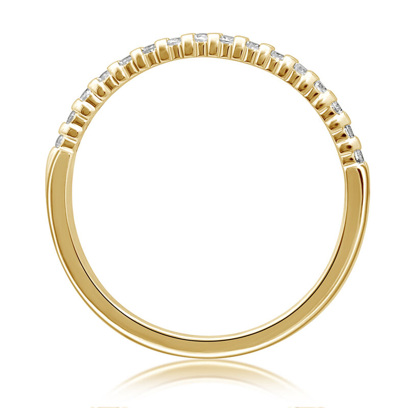 Classic Elegance. Diamond Band 1/7ctw in 10k Yellow Gold image number null