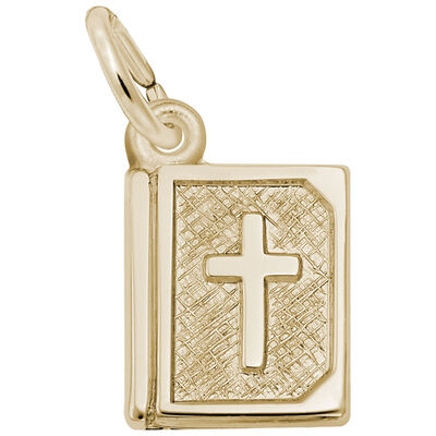 Bible Charm in 14k Yellow Gold