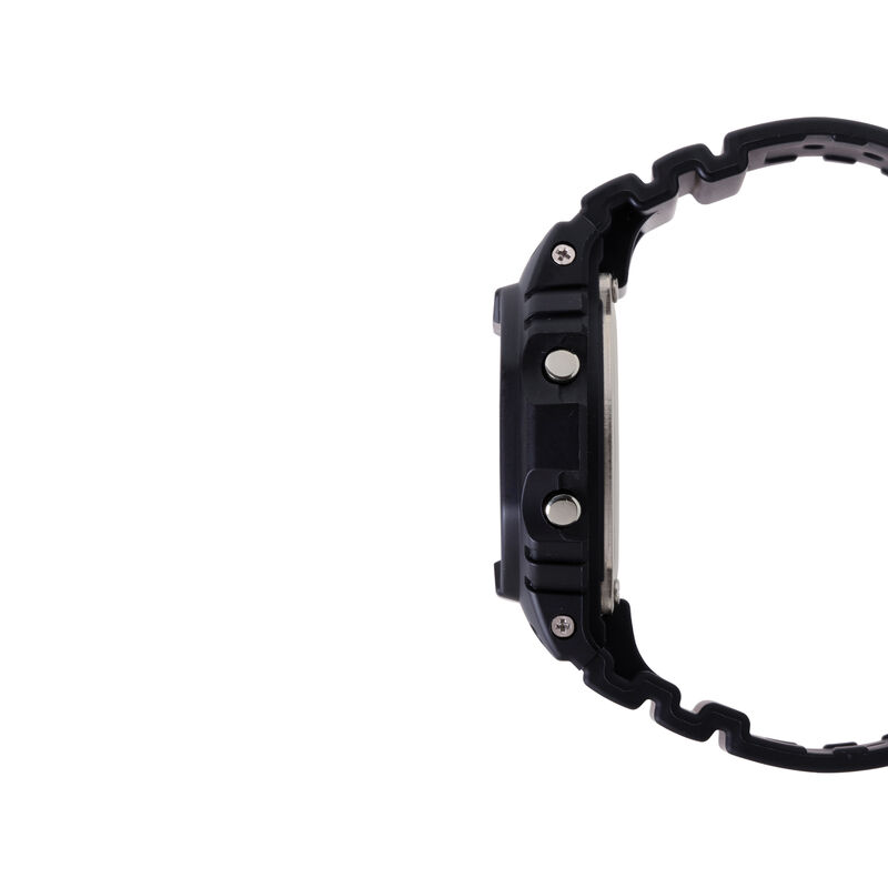 G-Shock Men's Digital Black Dial Red Accents Black Resin 49mm Watch DW5600BBR-1 image number null
