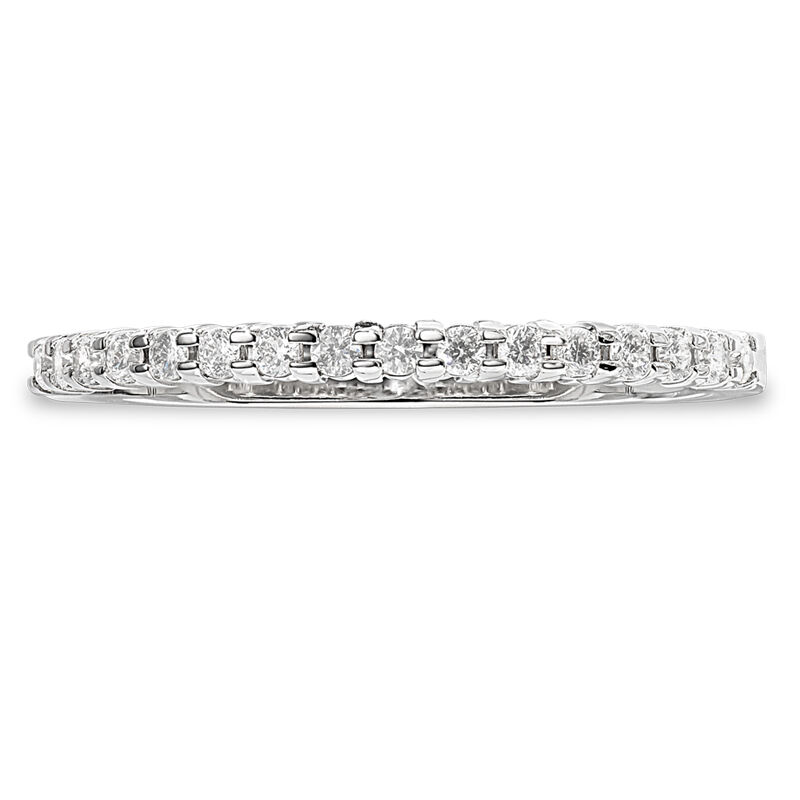 Classic Elegance. Diamond Band 1/7ctw in 14k White Gold image number null