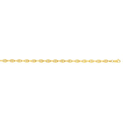 Men's Classic Oval Anchor 24" Chain 4.9mm in 14k Yellow Gold 