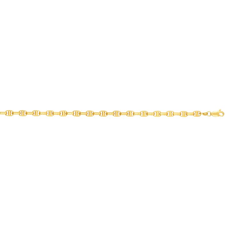 Men's Classic Oval Anchor 24" Chain 4.9mm in 14k Yellow Gold  image number null