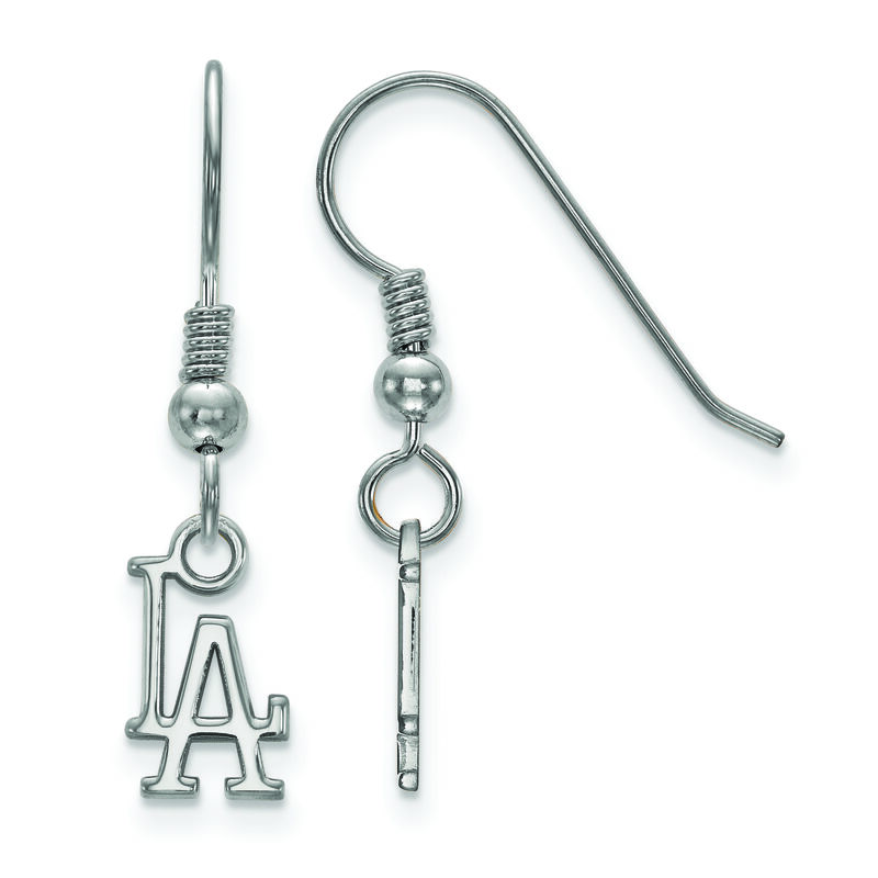 Los Angeles Dodgers Dangle Earrings in Sterling Silver  image number null