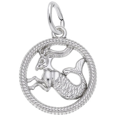 Capricorn Charm in Sterling Silver