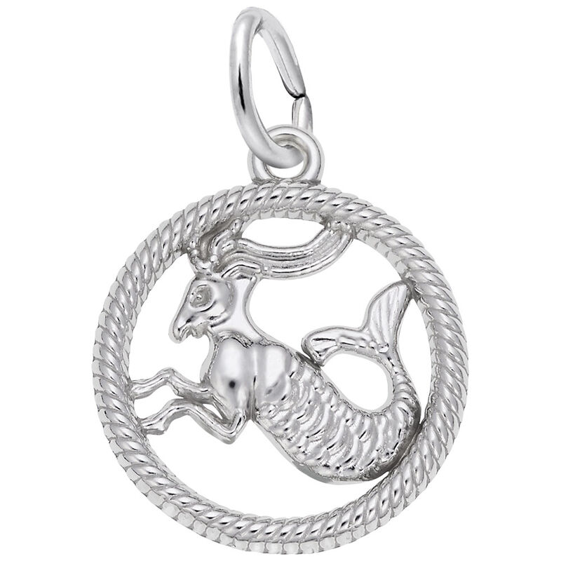 Capricorn Charm in Sterling Silver image number null