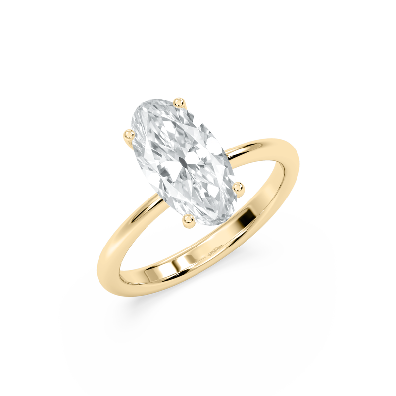 Moval Lab Grown Diamond 2ctw. Solitaire Engagement Ring in 14k Yellow Gold image number null