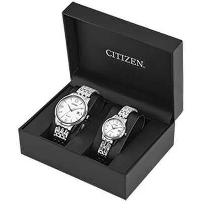 Citizen His and Hers Eco Drive Watch PAIRS-RETAIL-5056-A